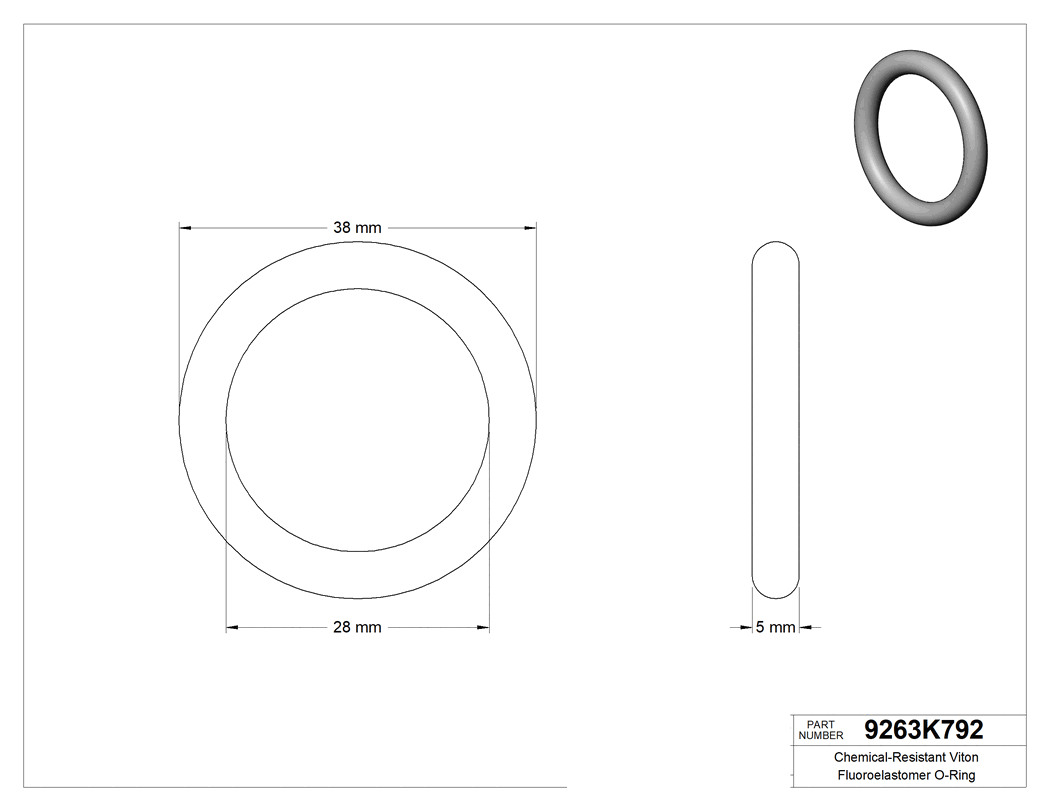 Technical drawing - 9263K792